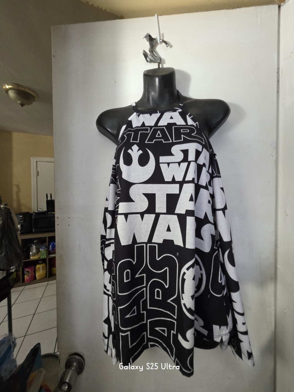 Star Wars Women Black & White Halter Top